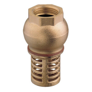 Guidi Brass Rubber Disk Foot-Valve 1 in 1/2