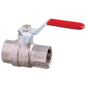 Guidi Nickel Plated Brass Lever Ball Valve F-F - 3/8 in