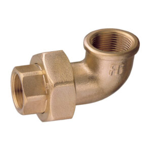Guidi Brass 90° Union F-F Tapered Seat with O-Ring 1 in 1/2