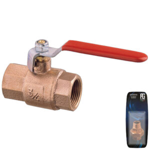 Guidi Bronze Lever Ball Valve F-F 1 in 1/2 - Retail Packed