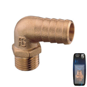 Guidi Brass 90° Hose Connector M 1/2 in - Retail Pack