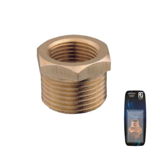 Guidi Brass Bushing M-F 3/8 in x 1/8 in - Retail Pack