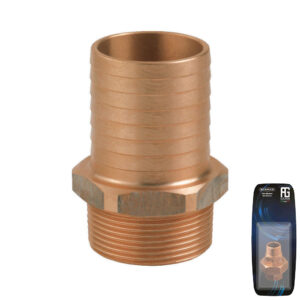 Guidi Bronze Hose Connector M 3/8 in x 10 mm - Retail Pack
