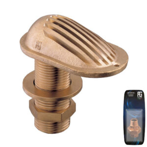 Guidi Brass Grated Water Intake 1/2 in - Retail Pack