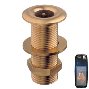 Guidi Brass Thru-Hull Connection 1 in 1/4 - Retail Pack