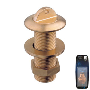 Guidi Brass Thru-Bilge Outlet w/ Plug - 1/2 in X 40 mm - Retail Packed