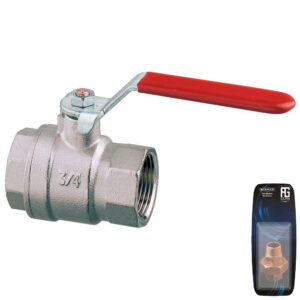 Guidi Nickel Plated Brass Lever Ball Valve F-F 3/4 in - Retail Packed